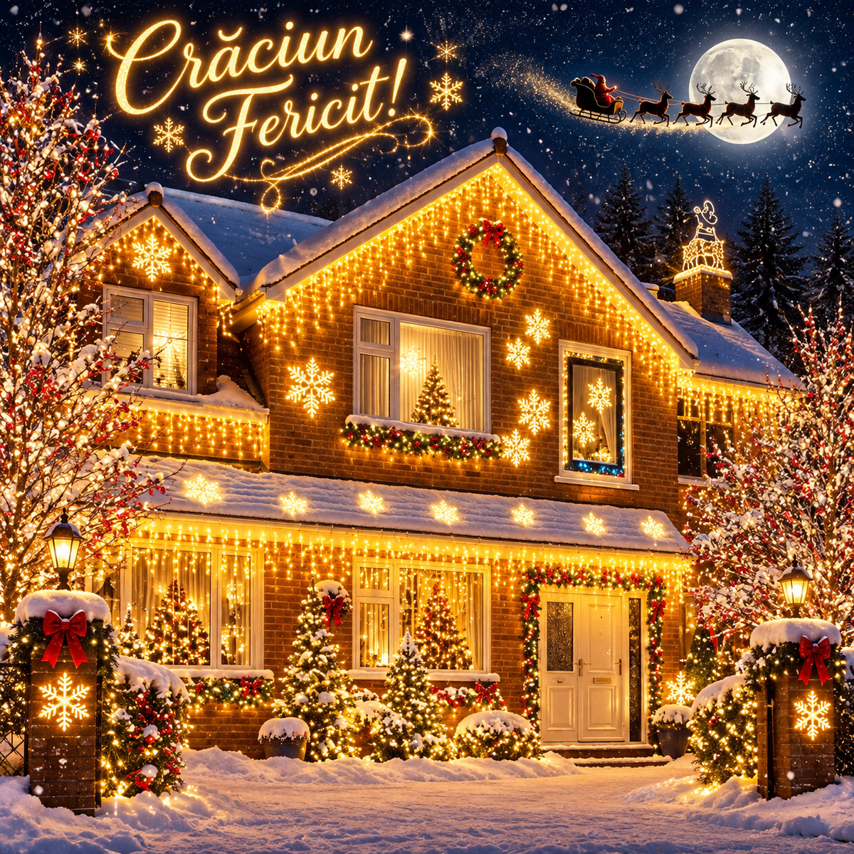 Instalatie Craciun tip turturi 20 metri, 500 LED-uri Alb Cald, interconectabila, 8 jocuri de lumini, pentru exterior si interior, decor luminos festiv fatada, balcon, terasa, gard, protectie IP44, alimentare 220V