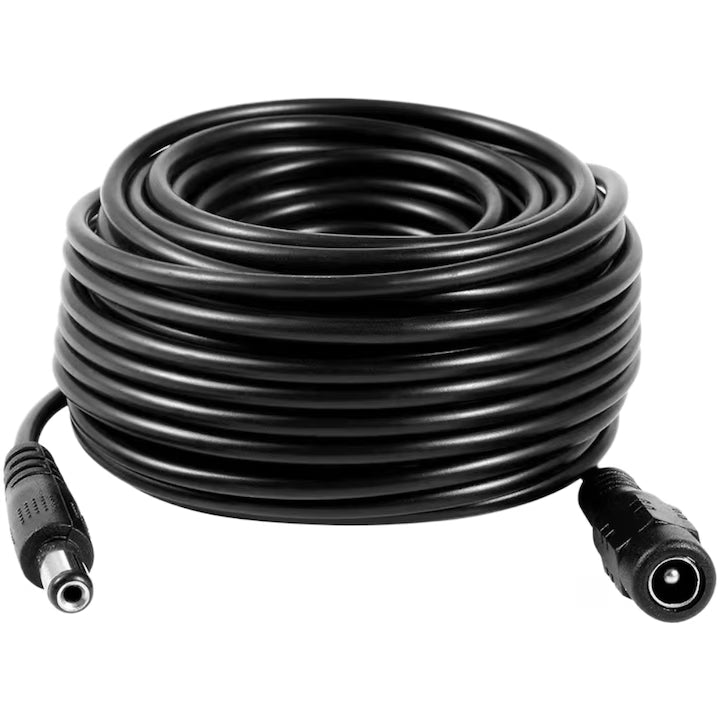 Cablu Prelungitor Alimentare 5 Metri, Extensie DC 12V, pentru Camere de Supraveghere CCTV, LED și Sisteme de Securitate
