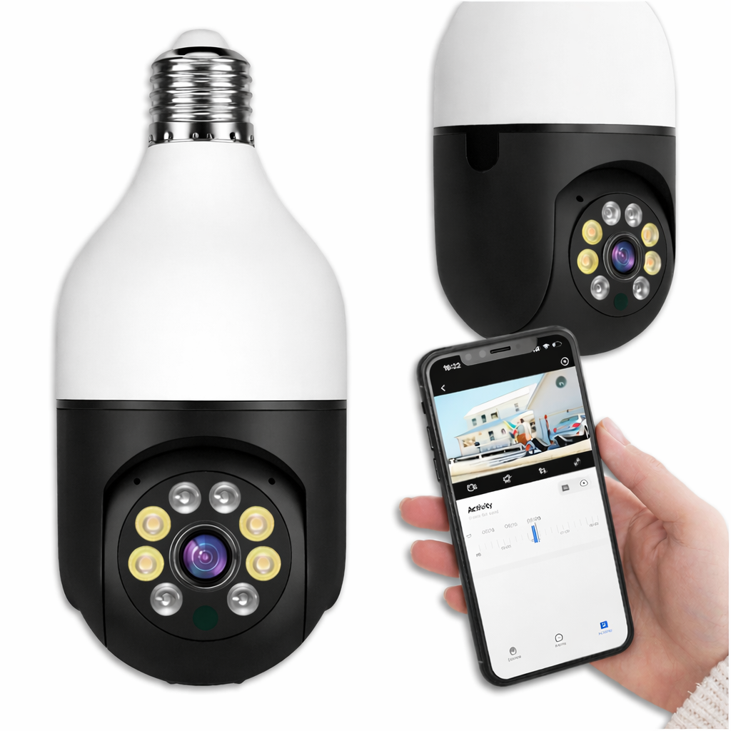 Cameră de Supraveghere WiFi Jortan 9296HJB, 2MP Full HD 1080P, PTZ 355°, Interior, Vedere Nocturnă Color, Audio Bidirecțional, Aplicație Yoosee, Card MicroSD 32GB Inclus