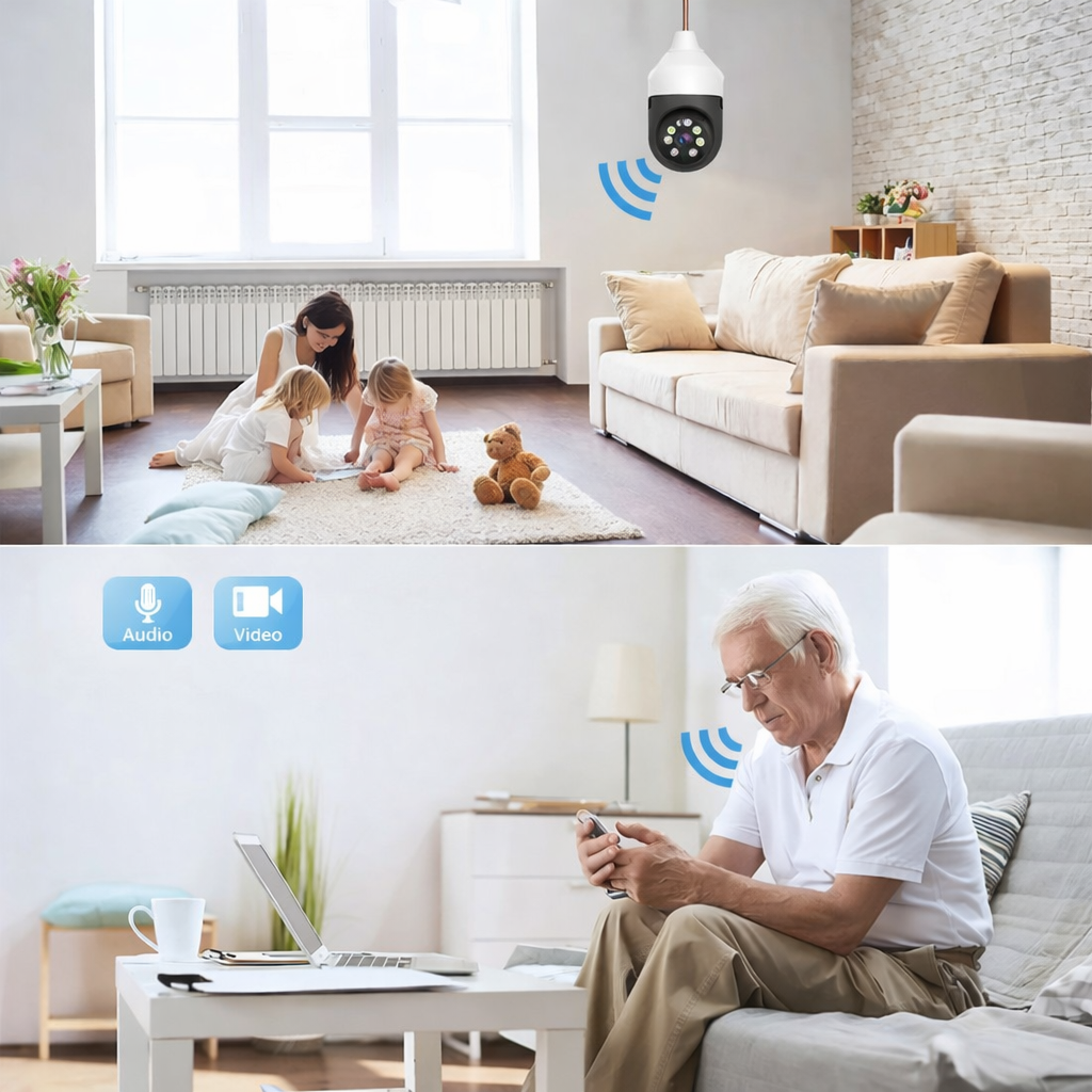 Pachet 3 Camere de Supraveghere WiFi Jortan 9296HJB, 2MP Full HD 1080P, PTZ 355°, Interior, Vedere Nocturnă Color, Audio Bidirecțional, Aplicație Yoosee, 3 Carduri MicroSD 32GB Incluse