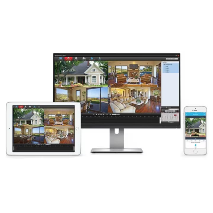 Sistem de Supraveghere CCTV Jortan, 4 Camere, DVR Inclus, PTZ 360°, Vedere Nocturna IR, Detectie Miscare, Monitorizare 24/7, Acces Mobil