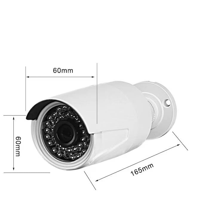 Sistem de Supraveghere CCTV Jortan, 4 Camere, DVR Inclus, PTZ 360°, Vedere Nocturna IR, Detectie Miscare, Monitorizare 24/7, Acces Mobil