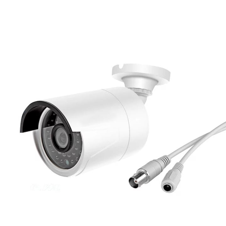Sistem de Supraveghere CCTV Jortan, 4 Camere, DVR Inclus, PTZ 360°, Vedere Nocturna IR, Detectie Miscare, Monitorizare 24/7, Acces Mobil