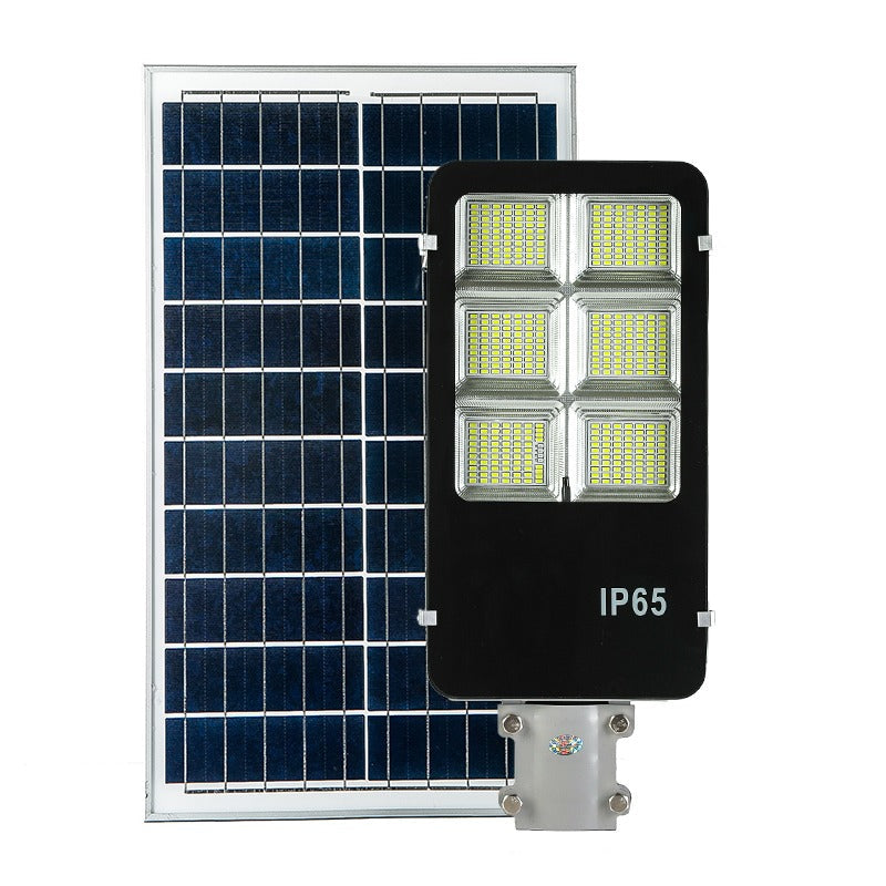 Lampa Solara Stradala 400W JORTAN cu 400 LED SMD, Panou Solar 38W, Baterie 35.000 mAh, Brat de Montare Inclus, Telecomanda pentru Controlul Lampii, Iluminare 6500K Alb Rece, Unghi 120°, Autonomie pana la 24h, Protectie IP66