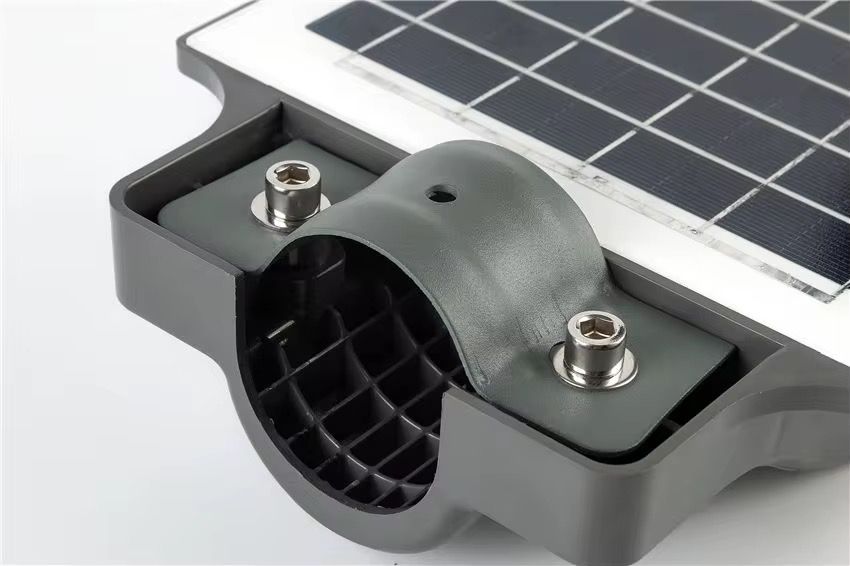 Lampa Solara Stradala 150W JORTAN cu 3 cadrane LED , Panou Solar 3.2V Baterie 12.000 mAh, Telecomanda Wireless, Senzor Lumina, Autonomie până la 24h, Protecție IP65