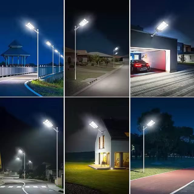 Lampa Solara Stradala 800W JORTAN, LED SMD Ultra Puternic, Senzor PIR Miscare, Panou Solar Integrat, Telecomanda Wireless, Lumina Alb Rece 6000K, IP66, Autonomie Mare, Suport Montaj Inclus, Iluminare Curte, Gradina, Alee, Parcare